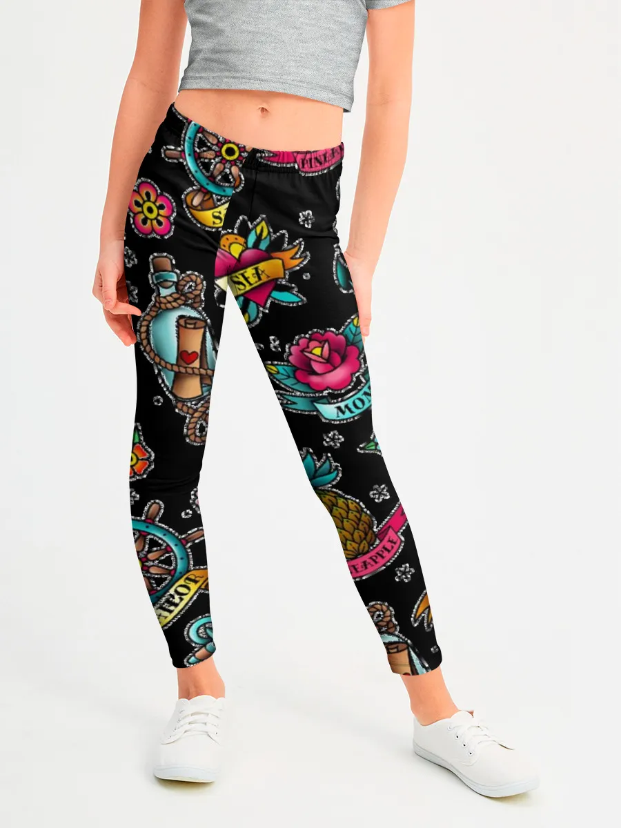 Леггинсы для девочки / Old school Sailor