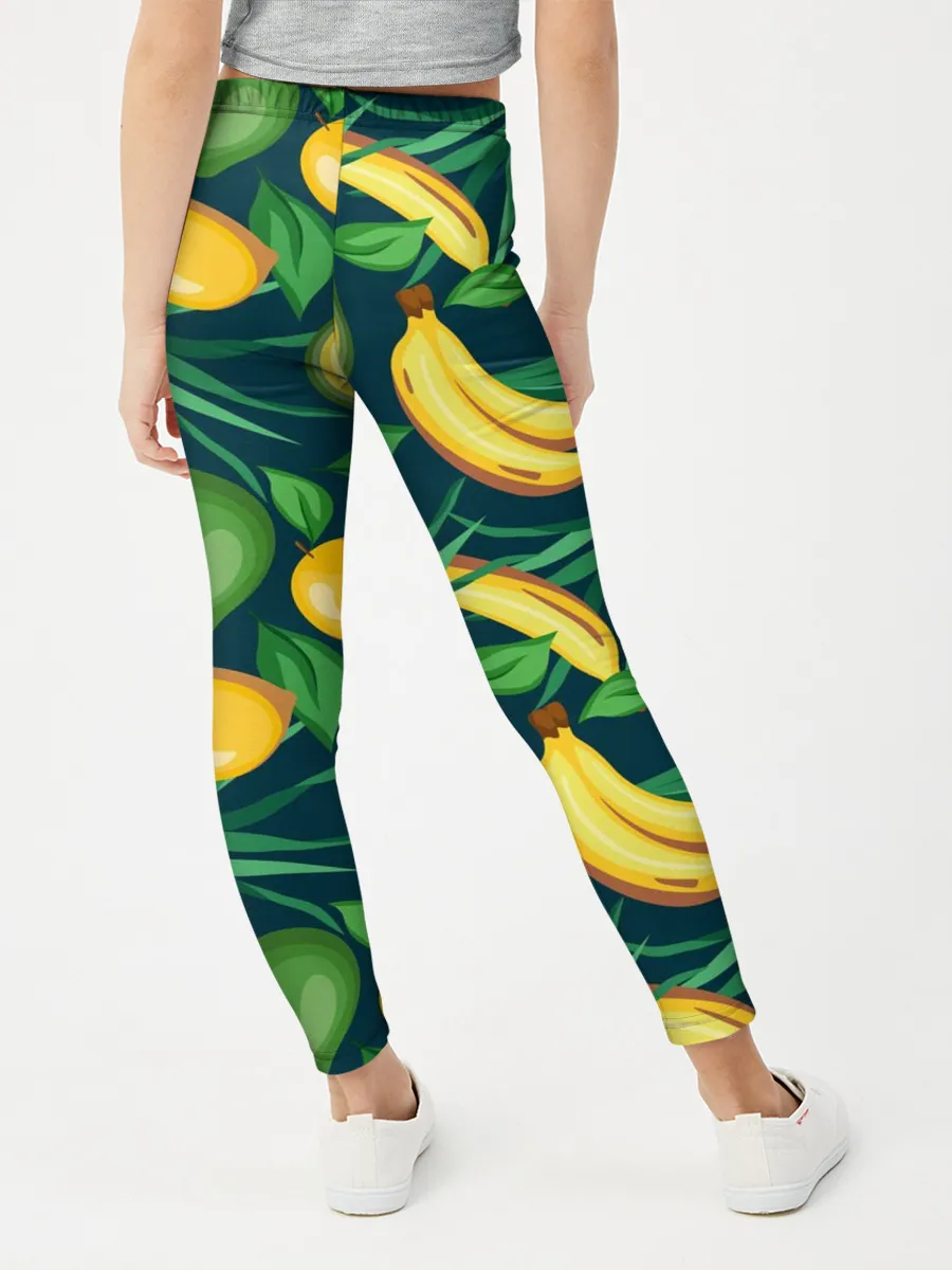 Леггинсы для девочки / Фрукты