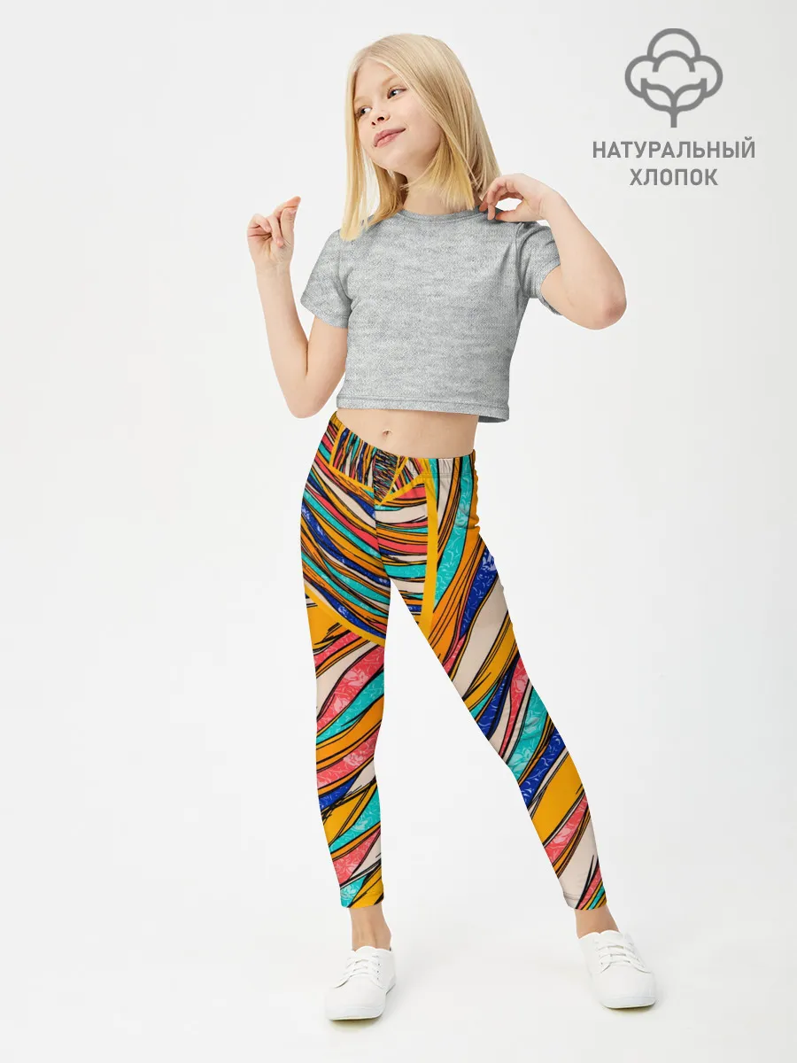 Леггинсы для девочки / Абстрактное течение