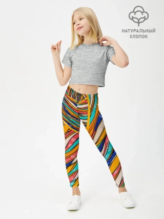 Леггинсы для девочки / Абстрактное течение