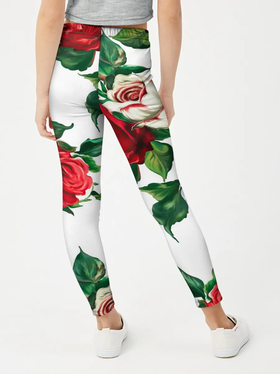 Леггинсы для девочки / Розы