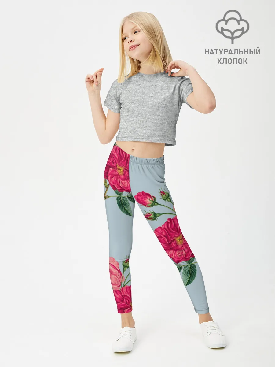Леггинсы для девочки / Чайная роза