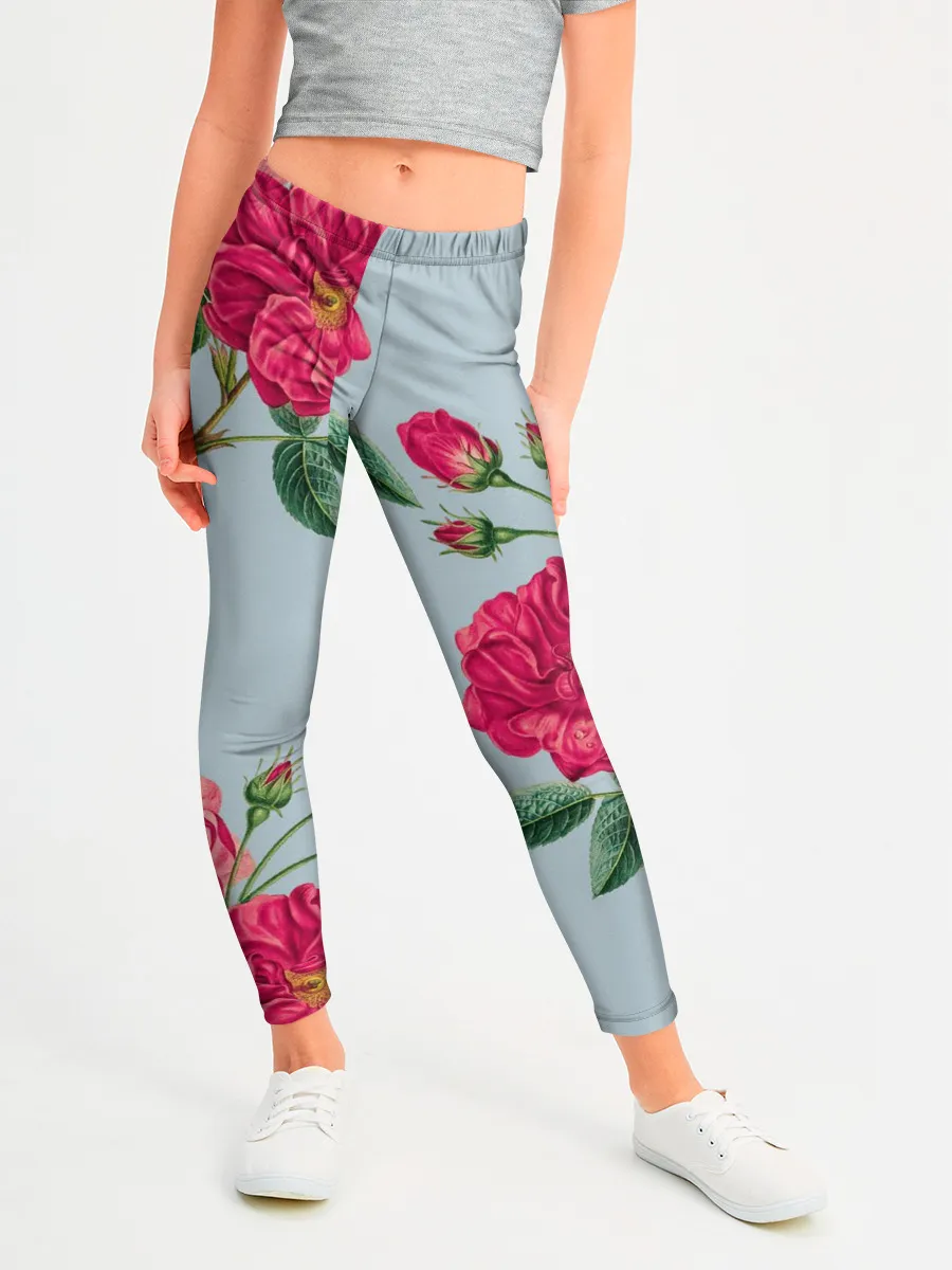 Леггинсы для девочки / Чайная роза