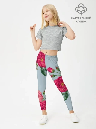 Леггинсы для девочки / Чайная роза