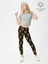 Леггинсы для девочки / ЭМБЛЕМА БИНАНС ПАТТЕРН BINANCE