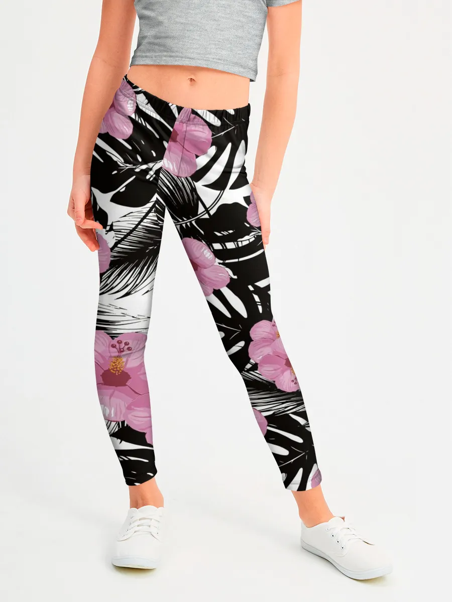 Леггинсы для девочки / Тропический Стиль