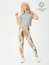 Леггинсы для девочки / Абстрактные ветви - узор