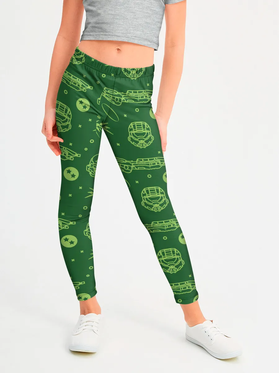 Леггинсы для девочки / Halo Pattern