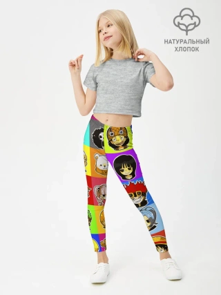Леггинсы для девочки / ONE PIECE / ВАН ПИС / УЗОР