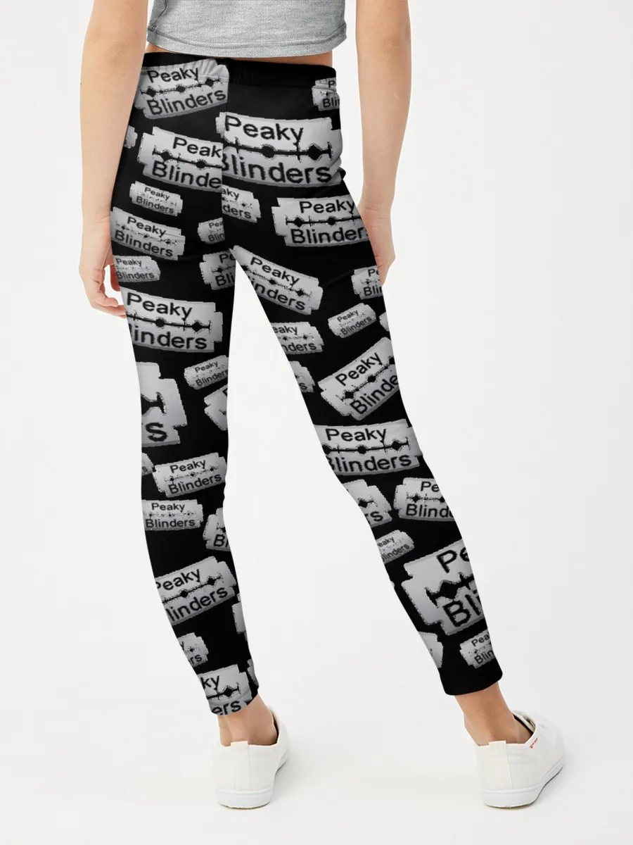 Леггинсы для девочки / Peaky Blinders Лезвие Паттерн