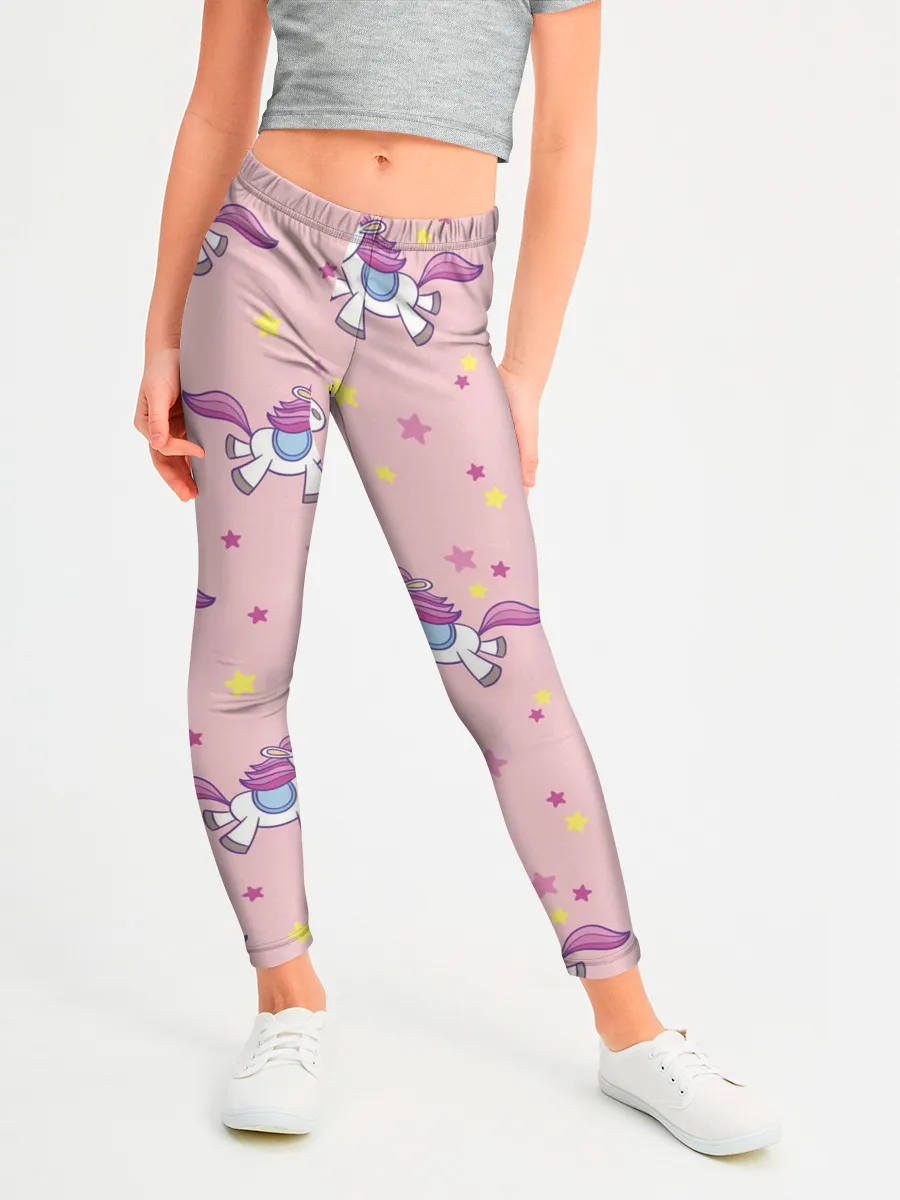 Леггинсы для девочки / Единороги | Звёздочки