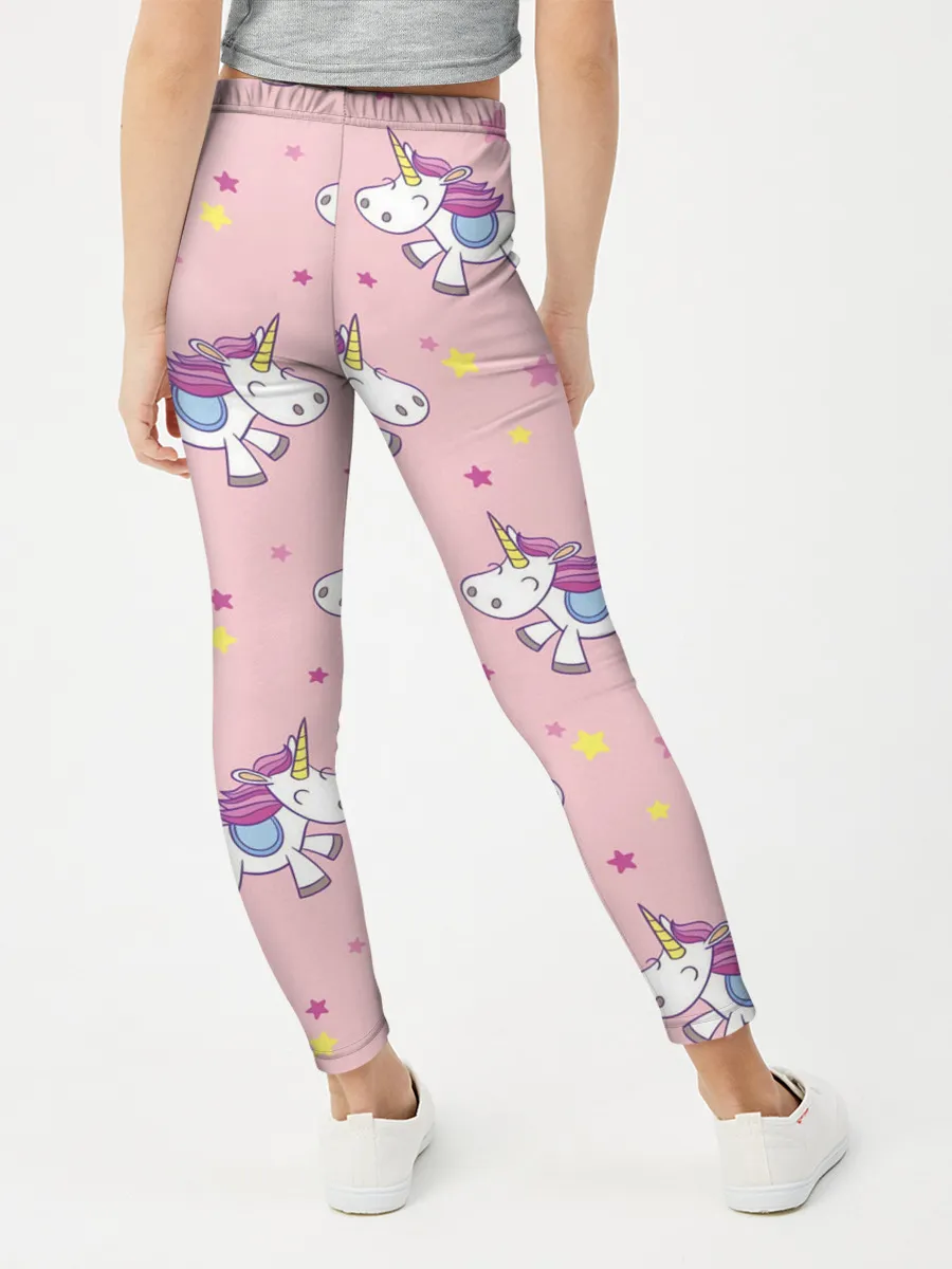 Леггинсы для девочки / Единороги | Звёздочки
