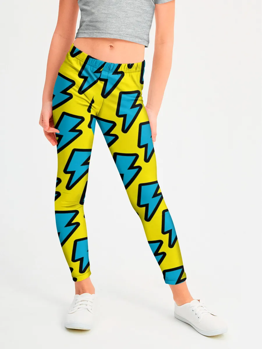 Леггинсы для девочки / Молнии