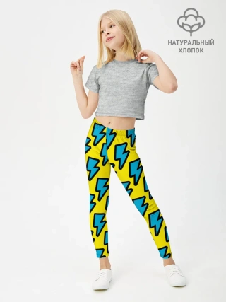 Леггинсы для девочки / Молнии