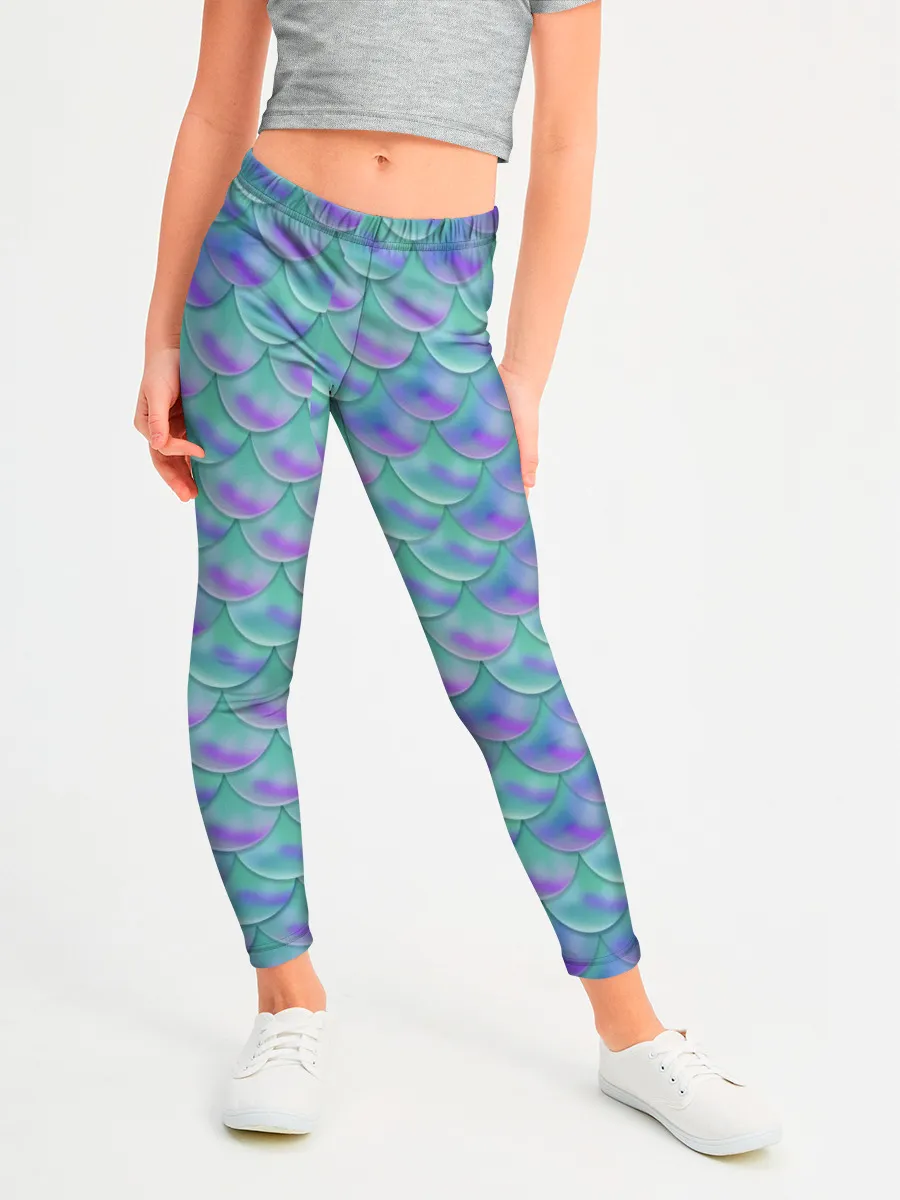 Леггинсы для девочки / РУСАЛКА | ЧЕШУЯ