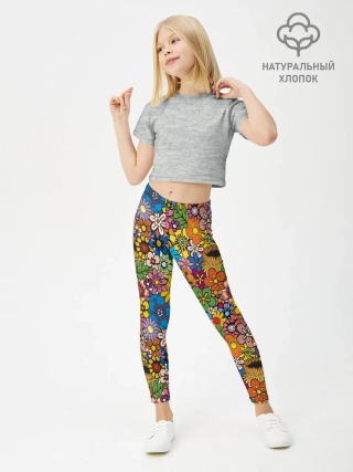 Леггинсы для девочки / Букет