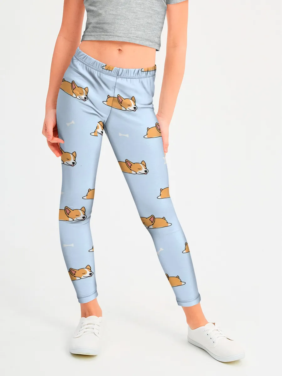 Леггинсы для девочки / Корги