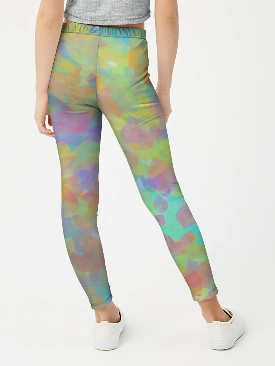 Леггинсы для девочки / Цветные лепестки