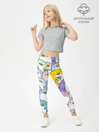 Леггинсы для девочки / Пингвины