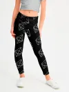 Леггинсы для девочки / ETHEREUM / ЭФИРИУМ / УЗОР