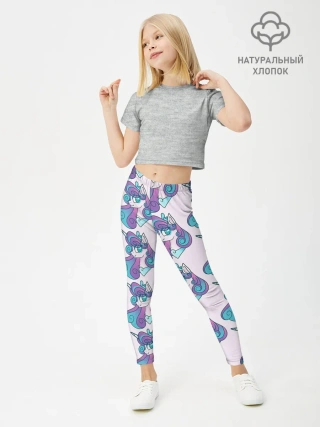 Леггинсы для девочки / Пони узор