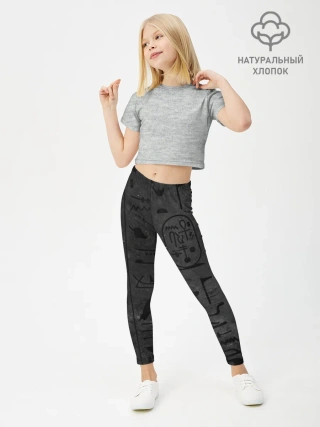 Леггинсы для девочки / Египетские Иероглифы 3D