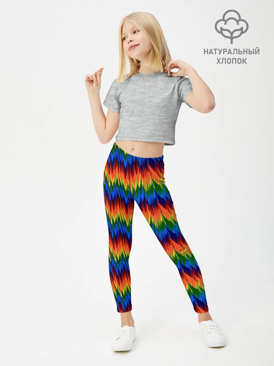 Леггинсы для девочки / РАДУЖНАЯ КИСЛОТА