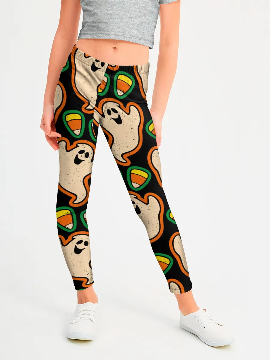 Леггинсы для девочки / Привидения | Колпаки