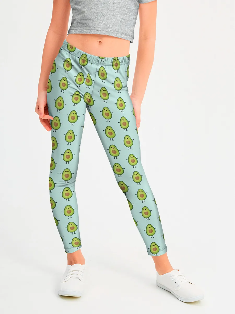 Леггинсы для девочки / Авокадики