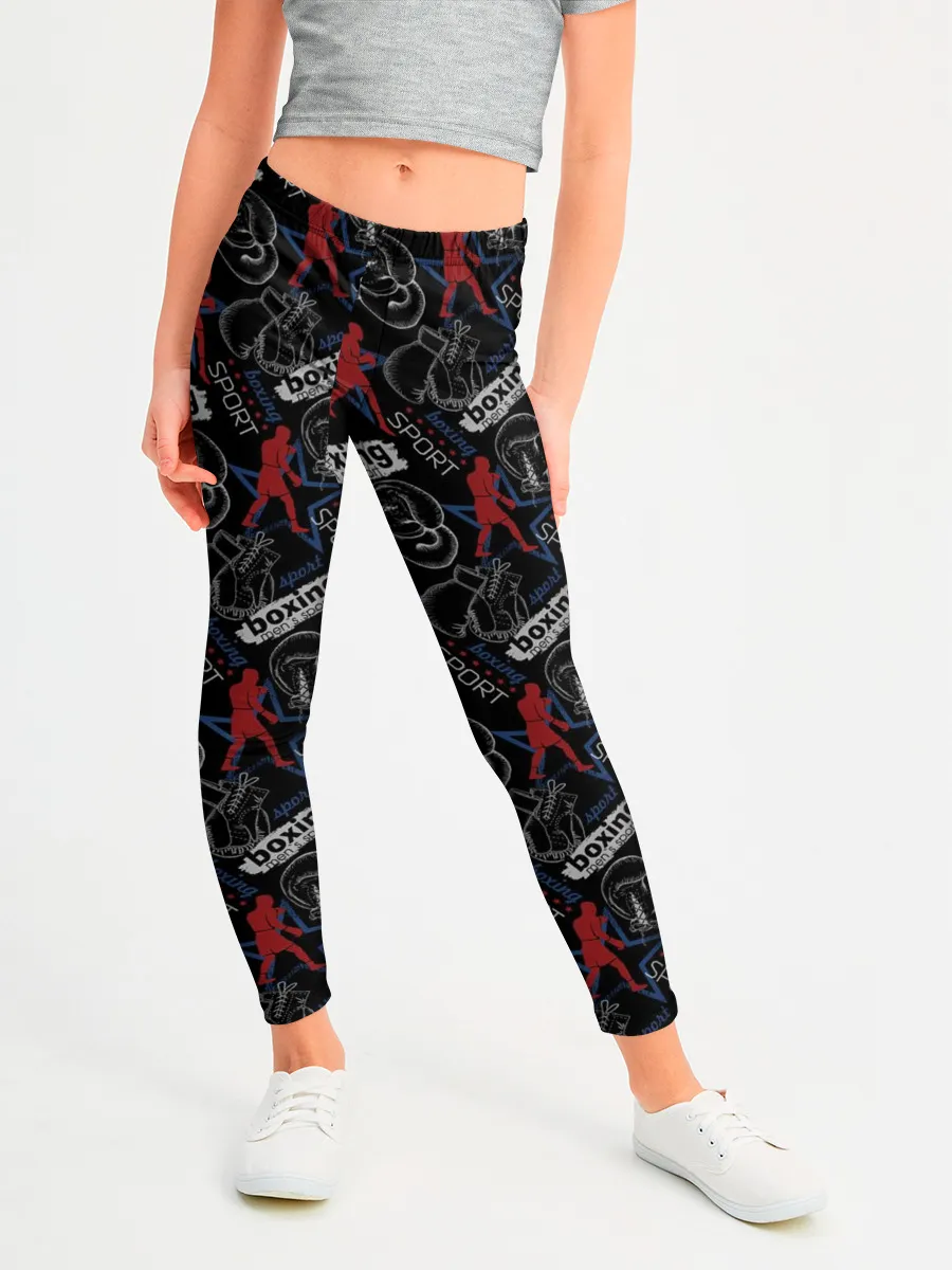 Леггинсы для девочки / Бокс