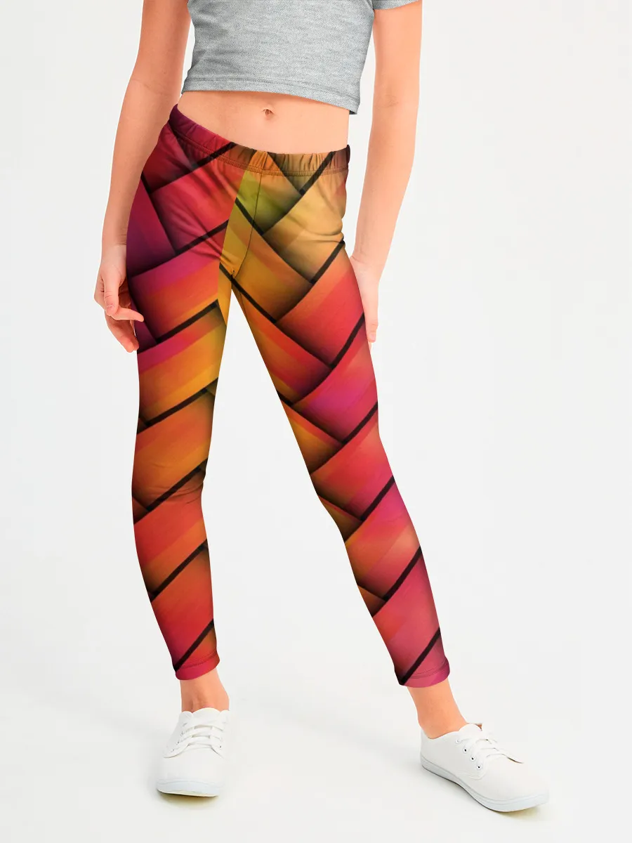 Леггинсы для девочки / Colorful weave