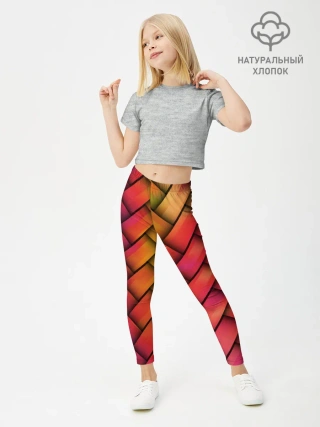 Леггинсы для девочки / Colorful weave