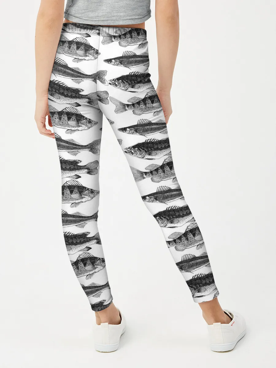Леггинсы для девочки / рыбки