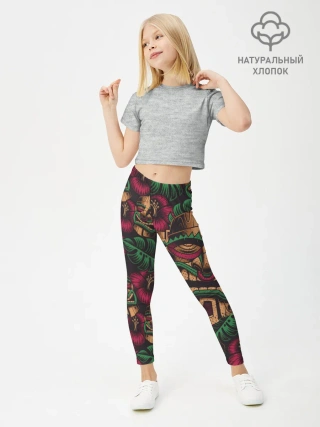 Леггинсы для девочки / Маска