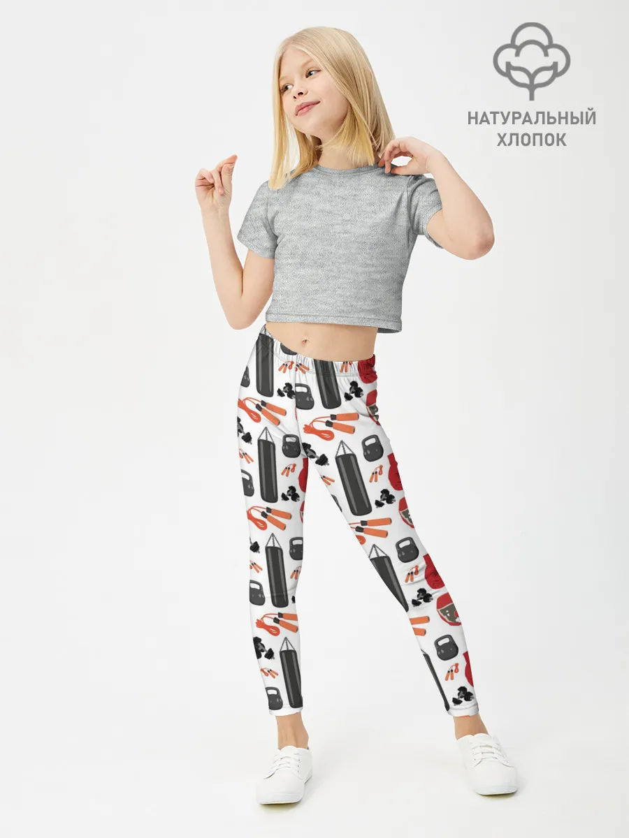 Леггинсы для девочки / Бокс