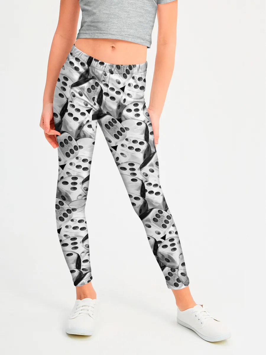 Леггинсы для девочки / Игральные Кости