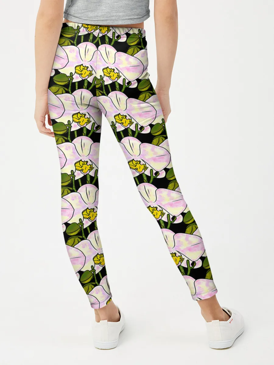 Леггинсы для девочки / Заросли орхидей