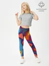 Леггинсы для девочки / РазноцВетная абстракция