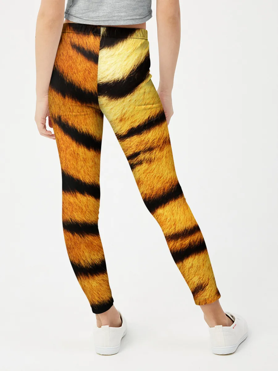 Леггинсы для девочки / Шкура Тигра
