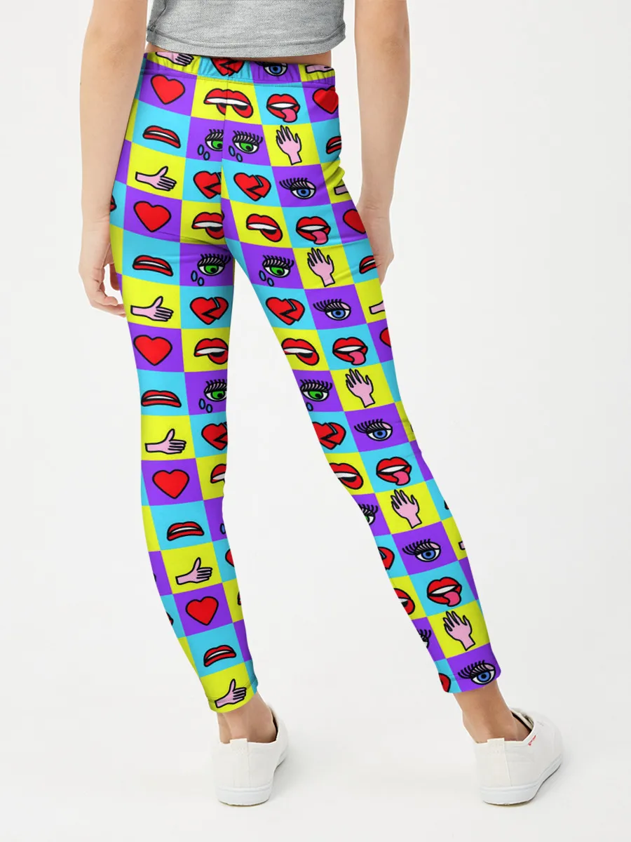 Леггинсы для девочки / Поп-арт