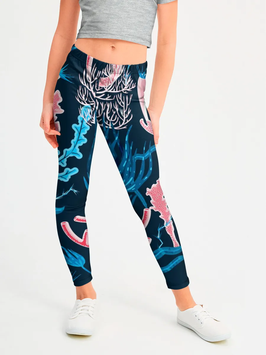 Леггинсы для девочки / Подводный мир