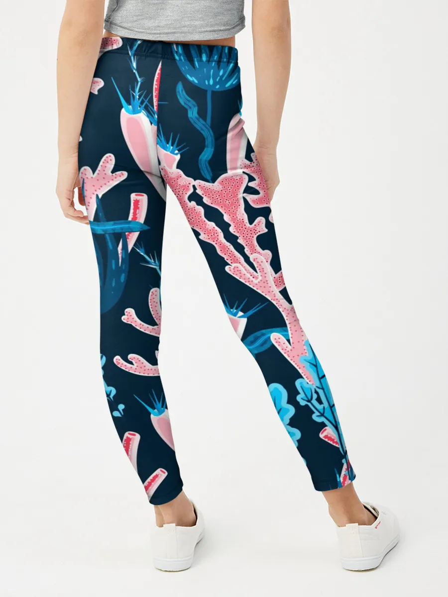 Леггинсы для девочки / Подводный мир