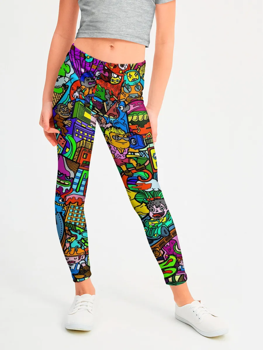 Леггинсы для девочки / Веселые узоры
