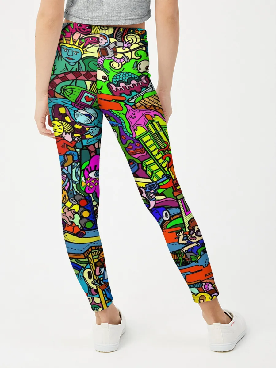 Леггинсы для девочки / Веселые узоры