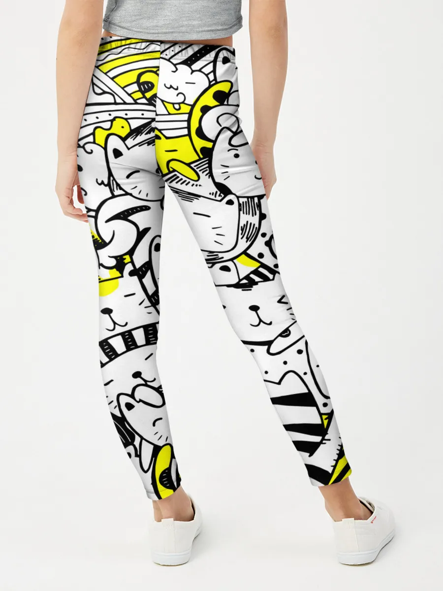 Леггинсы для девочки / Котики