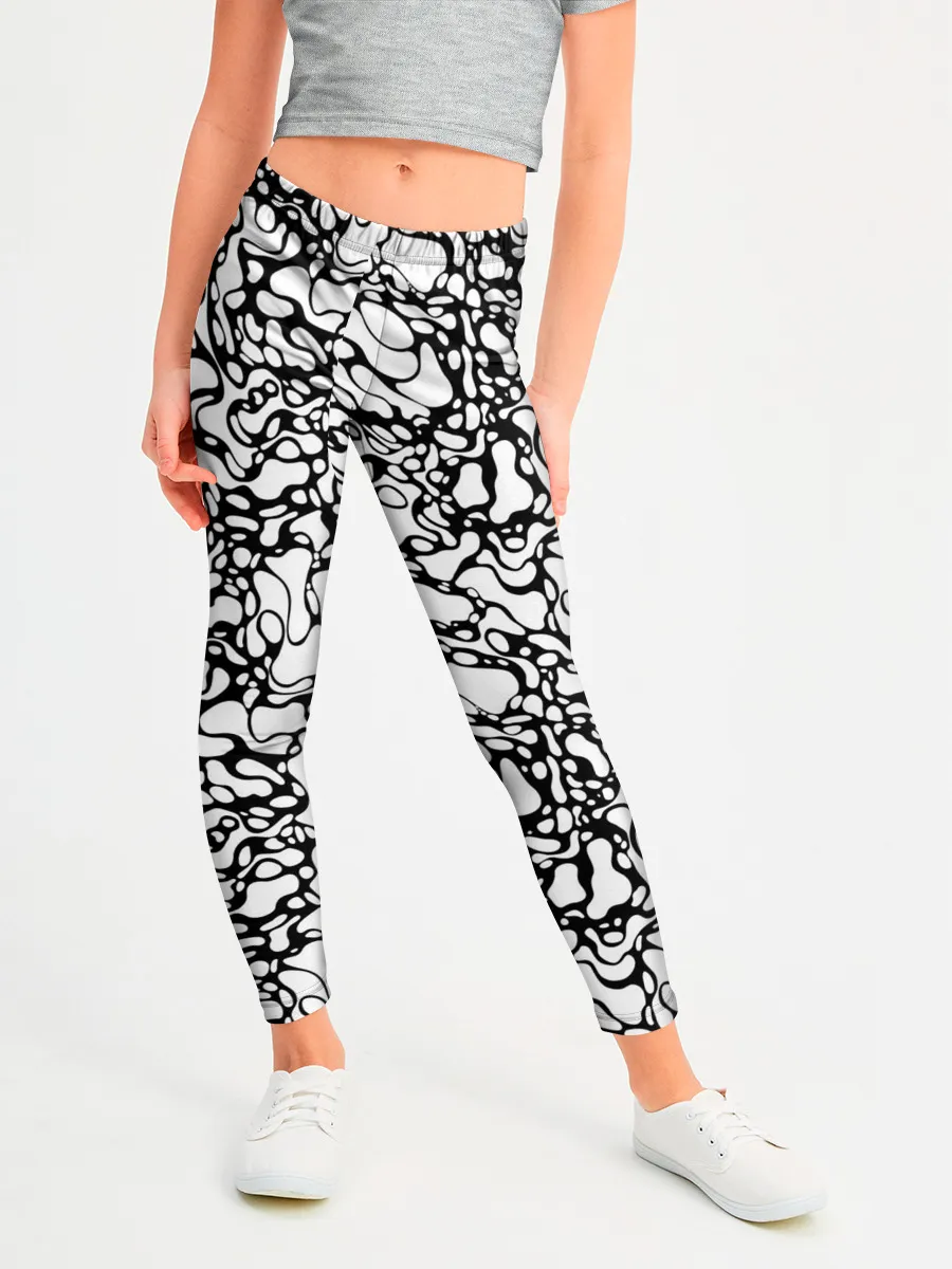 Леггинсы для девочки / Абстрактная жидкость
