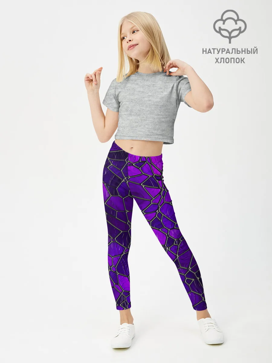 Леггинсы для девочки / Стеклянная мозайка