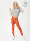 Леггинсы для девочки / Красный Апельсин