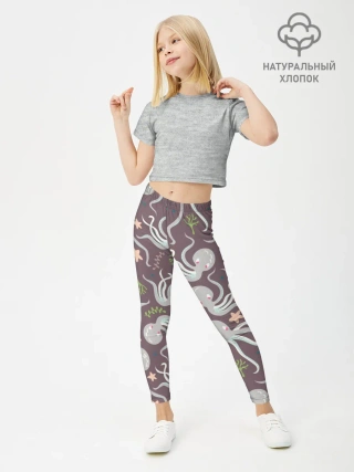 Леггинсы для девочки / Осьминоги
