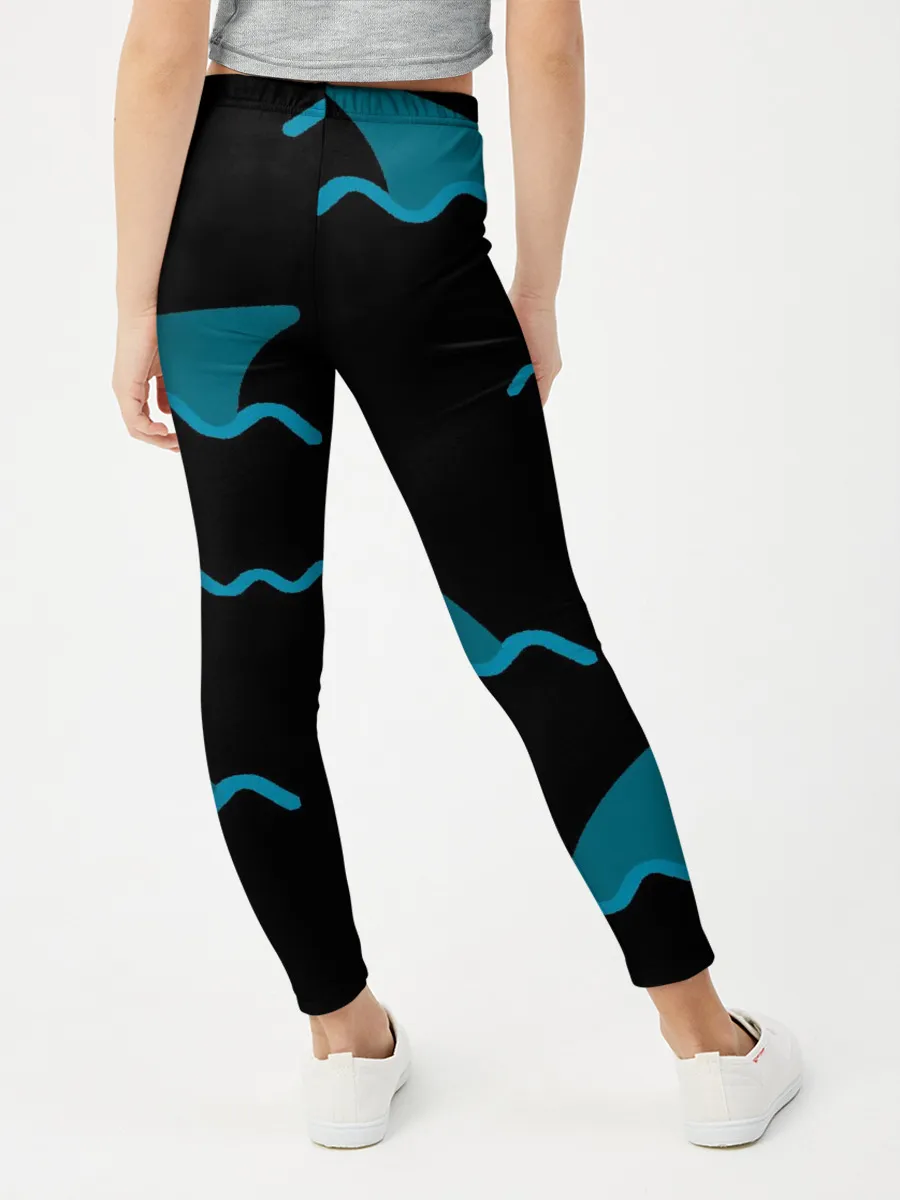 Леггинсы для девочки / Плавники акул